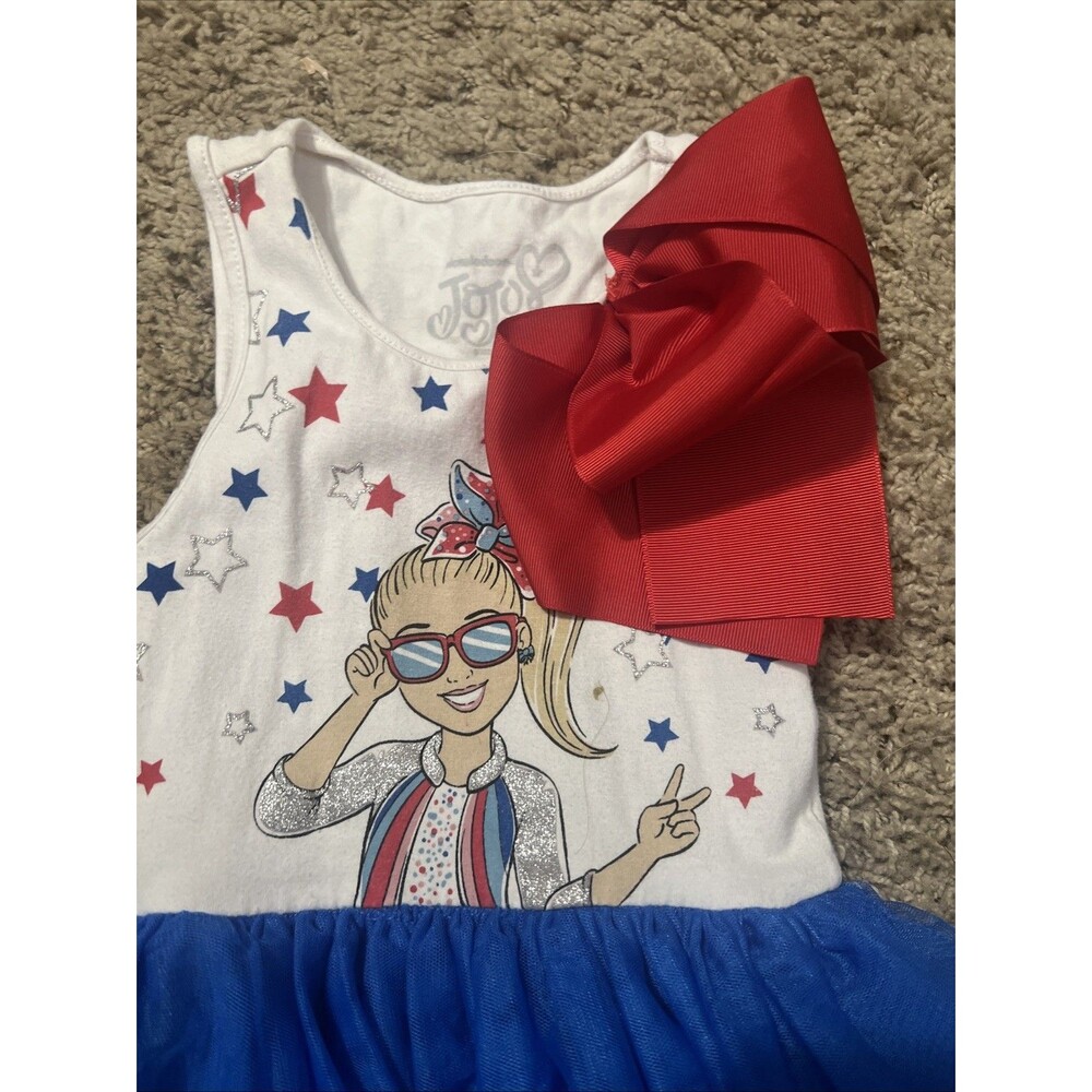 Jo Jo Siwa July 4th Dress Size Girl’s 4/5 XS - Picture 2 of 7